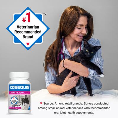 Show full view: Nutramax Cosequin Hip & Joint with Glucosamine & Chondroitin Capsules Joint Supplement for Cats, 80 count slide 5 of 11