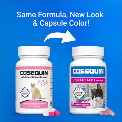 Show full view: Nutramax Cosequin Hip & Joint with Glucosamine & Chondroitin Capsules Joint Supplement for Cats, 80 count slide 3 of 11