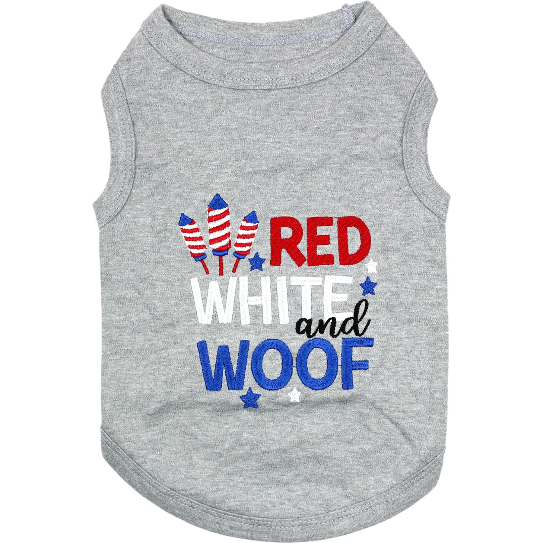 Parisian Pet Red White & Woof Dog Shirt, XX-Large