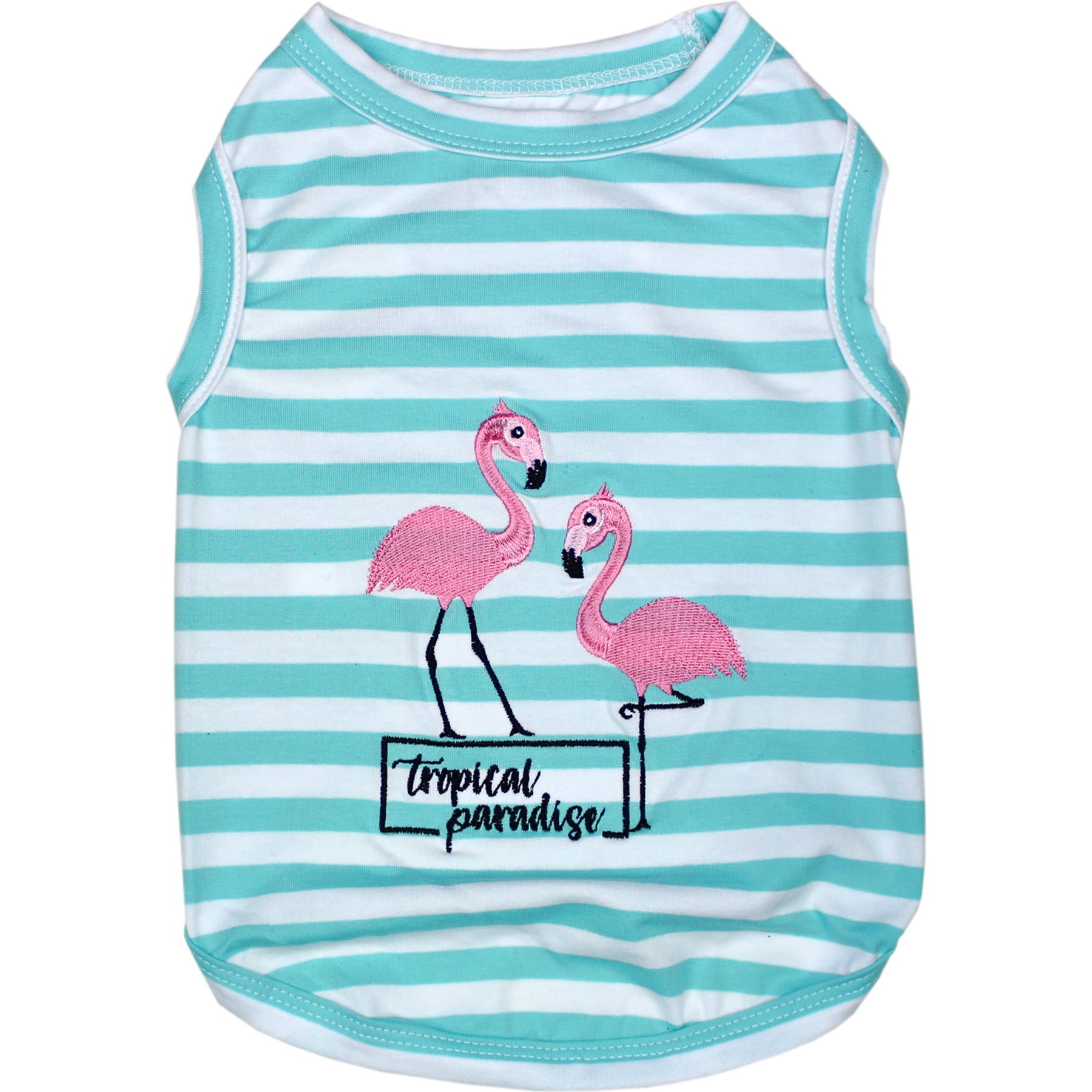 Parisian Pet Flamingos Dog Shirt, XX-Large