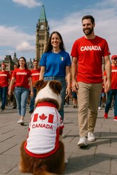 Parisian Pet Team Canada Dog Jersey, Small slide 2 of 4