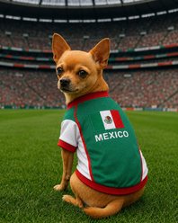 Parisian Pet Team Mexico Dog Jersey, Small slide 2 of 4