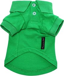 Parisian Pet Classic Solid Color Polo Dog Shirt, Green, X-Small
