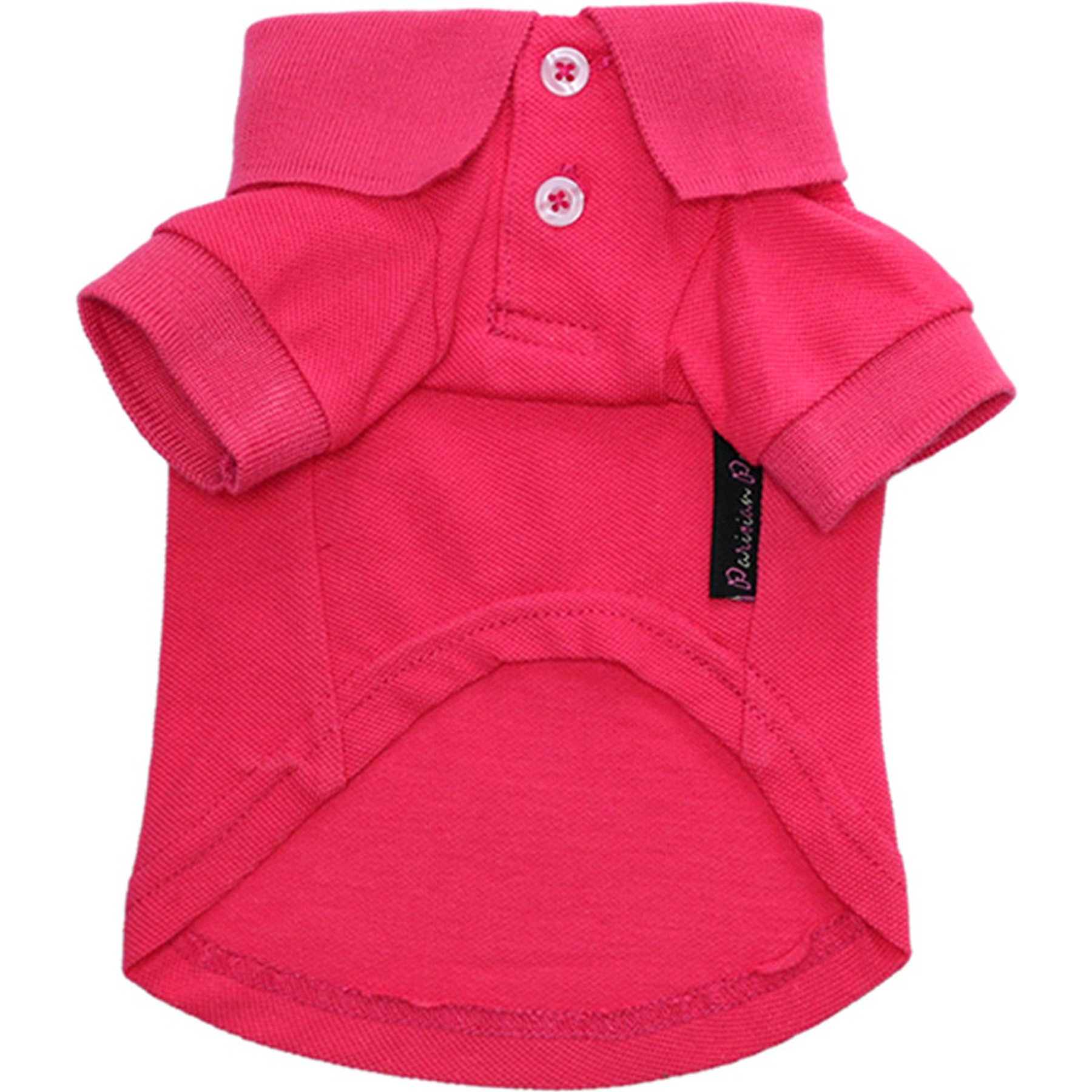 Parisian Pet Preppy Collar Cotton Polo Dog Shirt, Pink, XXX-Large