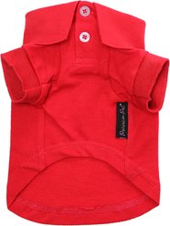 Parisian Pet Bold Preppy Collar Everyday Polo Dog Shirt, Red, XX-Large