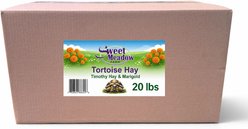 Sweet Meadow Farm Tortoise Hay with Marigold Tortoise Food, 20-lb