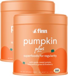 Finn Pumpkin Plus Superfoods Sweet Potato & Pumpkin Flavored Powder for Dogs, 16-oz bundle