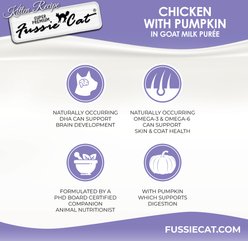 Fussie Cat Chicken Flavored in Goat Milk Puree Lickable Kitten & Cat Treats, 1-oz tube, 4 count slide 2 of 9