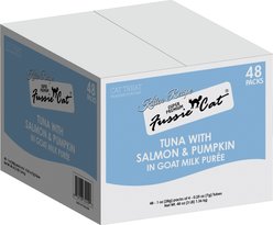 Fussie Cat Tuna Flavored in Goat Milk Puree Lickable Kitten & Cat Treats, 1-oz tube, 4 count slide 2 of 9