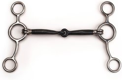 Shires Equestrian Products Junior Cow Horse Sweet Iron Sliding Gag Stainless Steel Horse Bit, 5.5-in