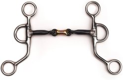 Shires Equestrian Products Argetine Sweet Iron with Copper Dog Bone Stainless Steel Horse Bit, 5.5-in slide 2 of 2