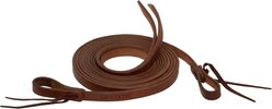 Shires Equestrian Products Velociti Horse Split Reins with Ties, Light Oil