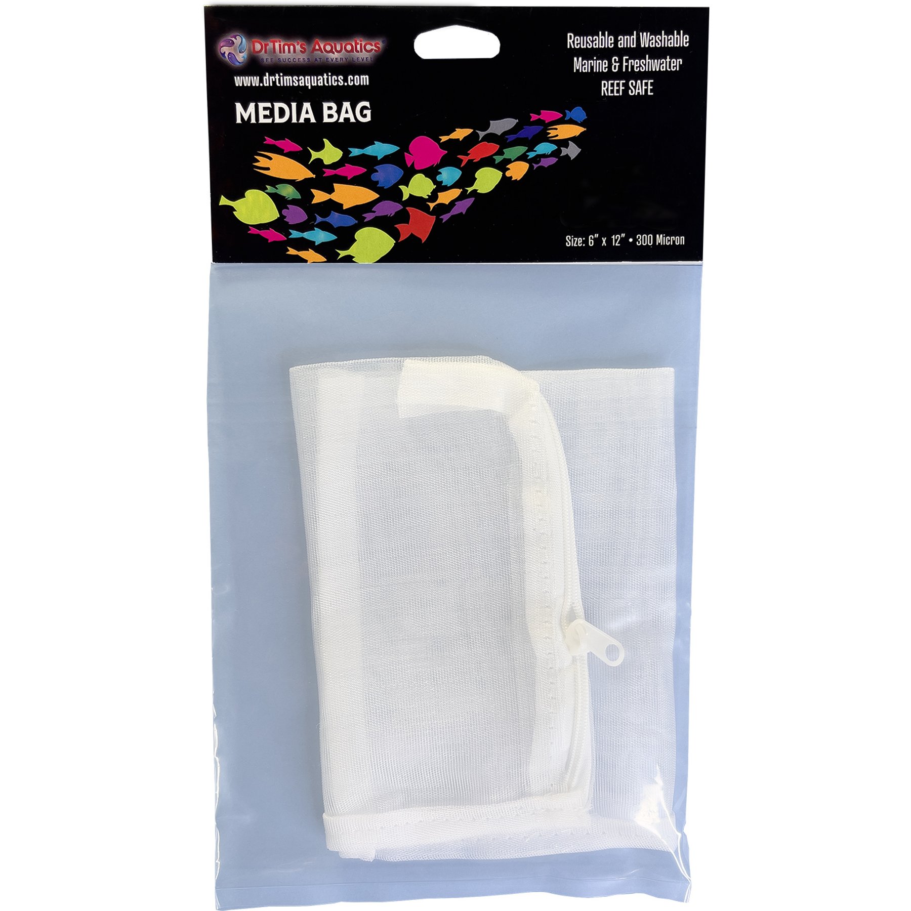 DrTim's Aquatics 300 Micron Fine Mesh Bag, 12 x 6-in, 1 count