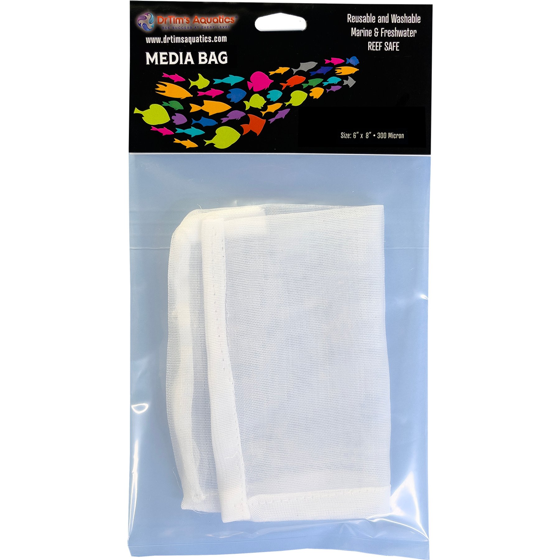 DrTim's Aquatics 300 Micron Fine Mesh Bag, 8 x 6-in, 1 count