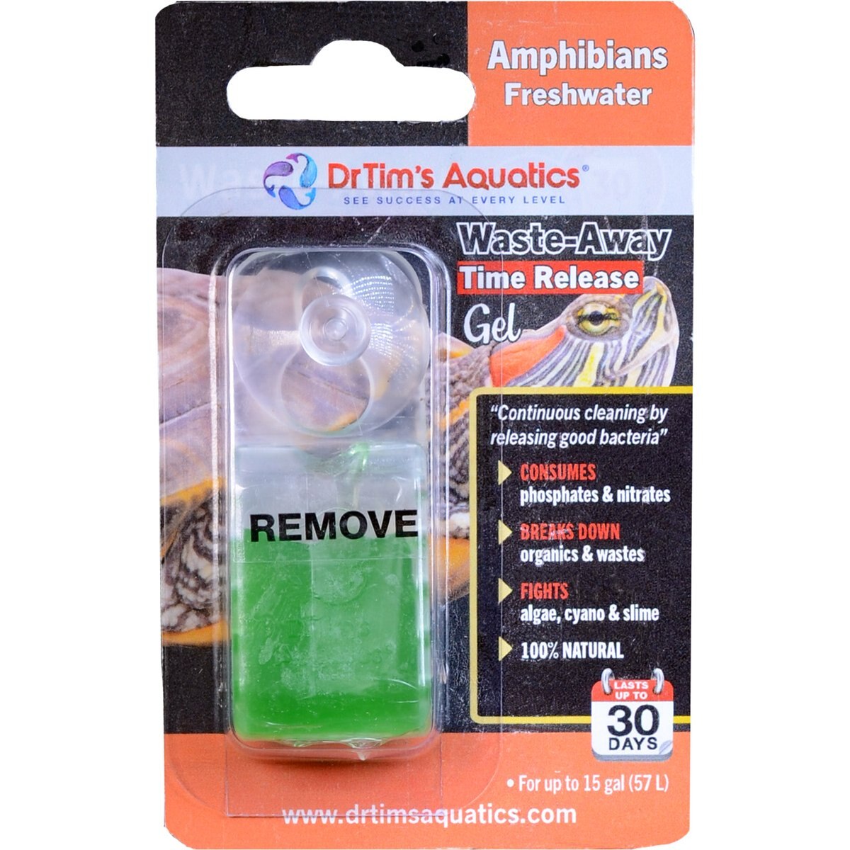 Dr. Tim's Aquatics Waste-Away Gel Turtle Water Conditioner, Small, 1 count