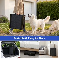 Yafylly Non-Slip Surface Dog Ramp, Black, 65 x 17.2-in slide 2 of 8