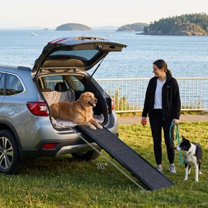 Yafylly Non-Slip Surface Dog Ramp, Black, 71 x 19.3-in