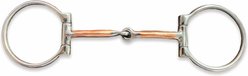 Shires Equestrian Products Offset Copper D-Ring Stainless Steel Horse Bit, 5-in
