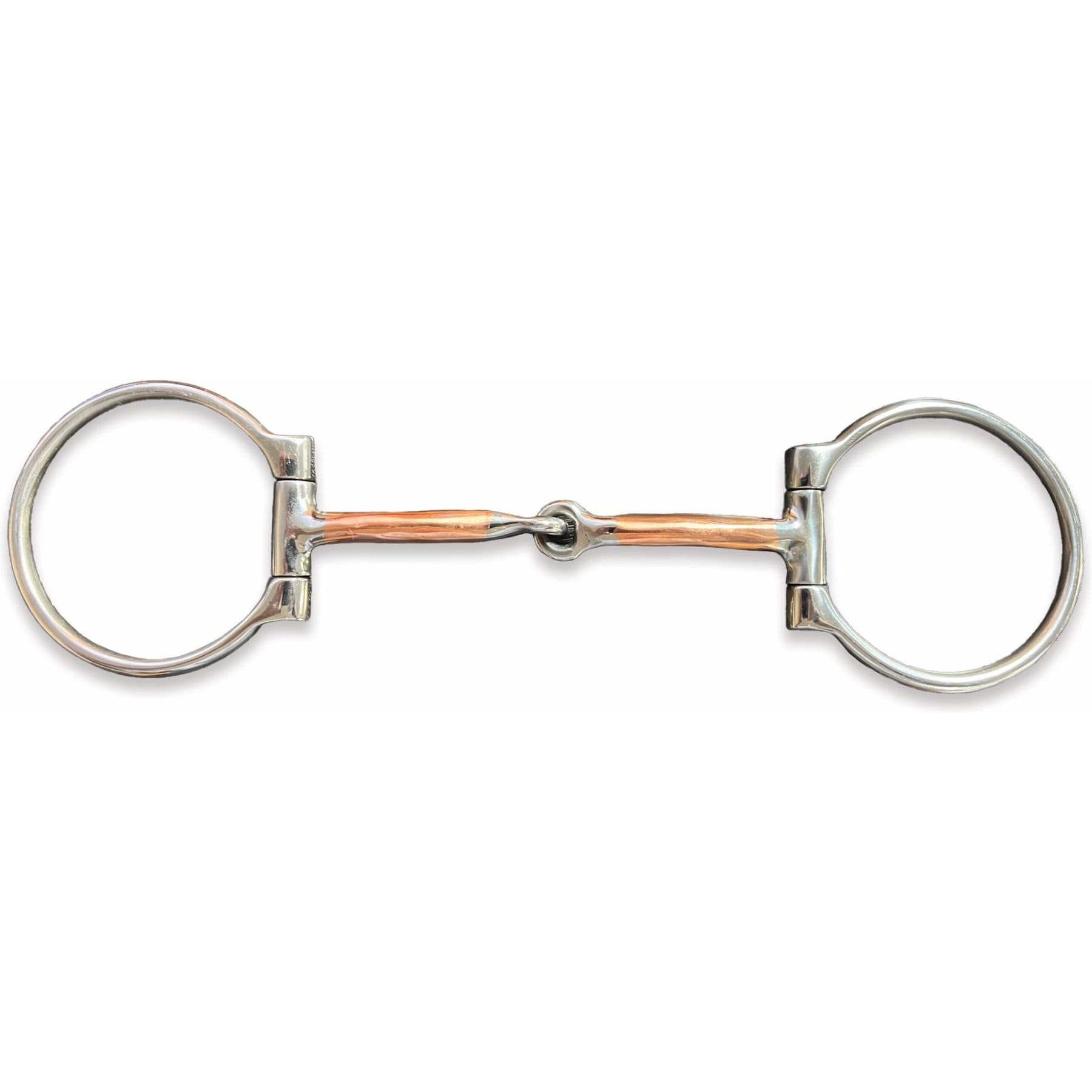 Shires Equestrian Products Offset Copper D-Ring Stainless Steel Horse Bit, 5.5-in