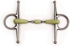 Shires Equestrian Products Equikind Full Cheek with Peanut Stainless Steel Horse Bit, 5.5-in