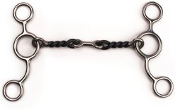 Shires Equestrian Products Universal Sweet Iron Twisted Wire Stainless Steel Horse Bit, 5-in