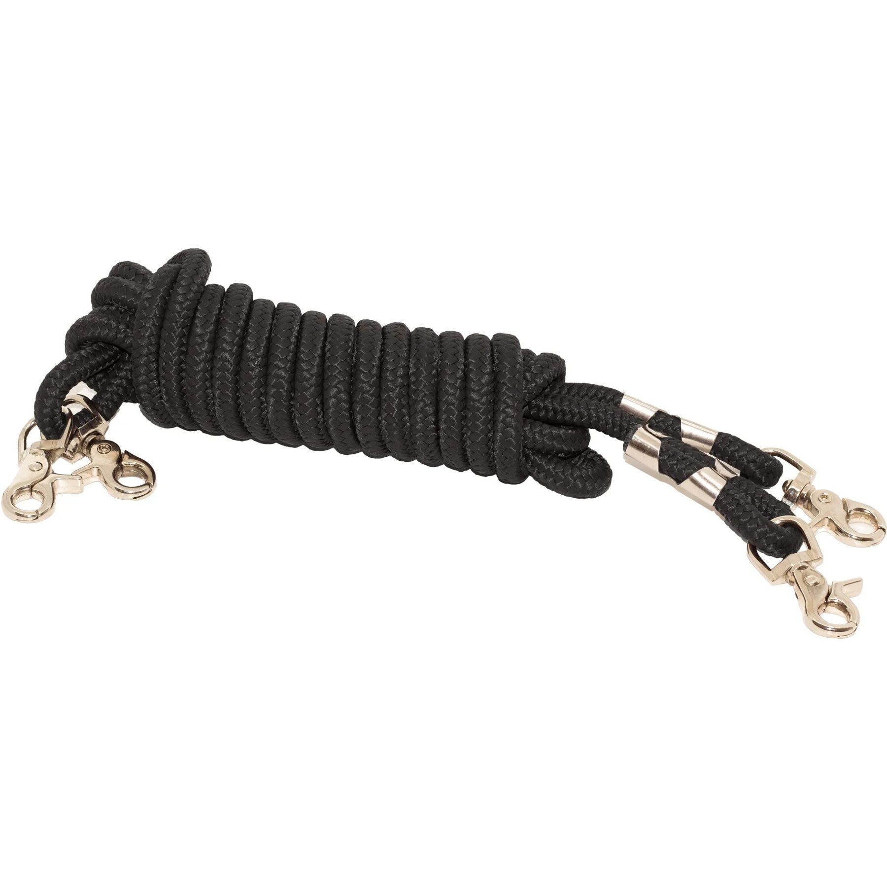 Shires Equestrian Products ARMA Rope Draw Horse Reins, Black