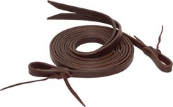 Shires Equestrian Products Velociti Horse Split Reins with Ties, Dark Oil