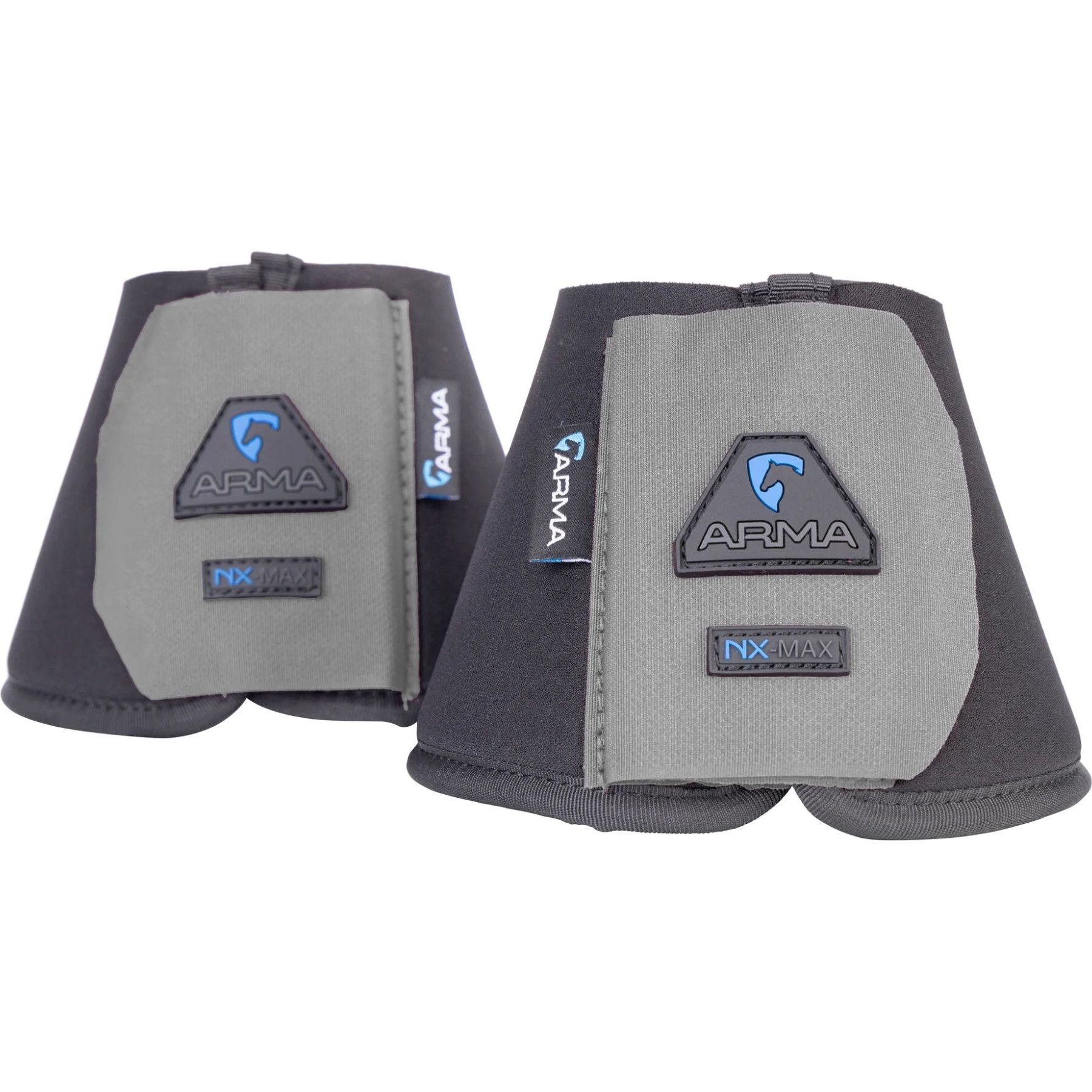 Shires Equestrian Products ARMA Neoprene Over Reach Horse Boots, Grey, Cob
