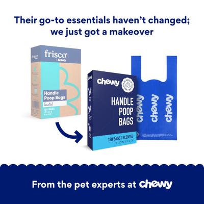 Show full view: Chewy Made Handle Dog Poop Bags (FORMERLY FRISCO), Scented, 120 count slide 2 of 9