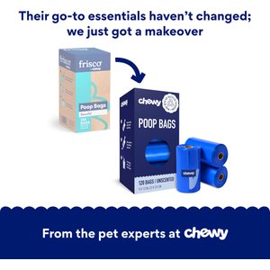 Chewy Made Refill Dog Poop Bags (FORMERLY FRISCO), Unscented, 120 count