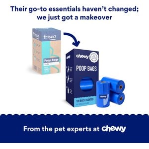 Chewy Made Refill Dog Poop Bags (FORMERLY FRISCO), Scented, 120 count