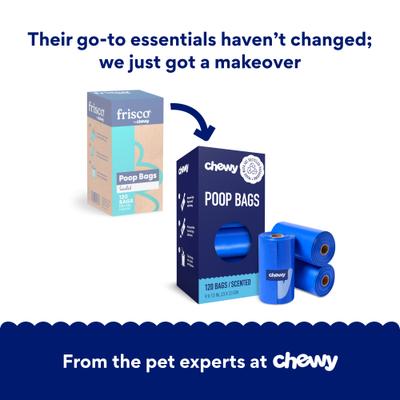 Show full view: Chewy Made Refill Dog Poop Bags (FORMERLY FRISCO), Scented, 120 count slide 2 of 9