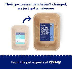 Chewy Made High-Sided Heavy Duty Disposable Litter Box, Jumbo (FORMERLY FRISCO), 21-in, 2 count