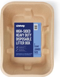Chewy Made High-Sided Heavy Duty Disposable Litter Box, Jumbo (FORMERLY FRISCO), 21-in, 2 count slide 1 of 9