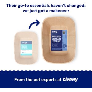 Chewy Made High-Sided Disposable Cat Litter Box, Jumbo (FORMERLY FRISCO), 21-in, 2 count