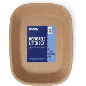 Chewy Made Disposable Litter Box, Medium (FORMERLY FRISCO), 18-in, 3 count