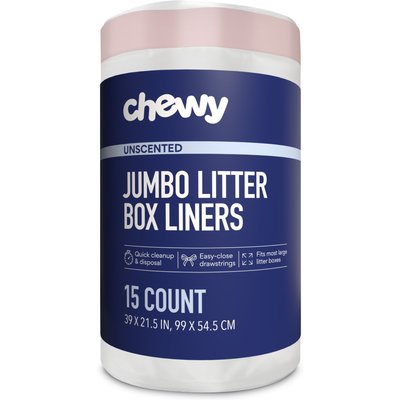 Chewy Made Chewy Made Litter Box Pan Liners (FORMERLY FRISCO), 15 count