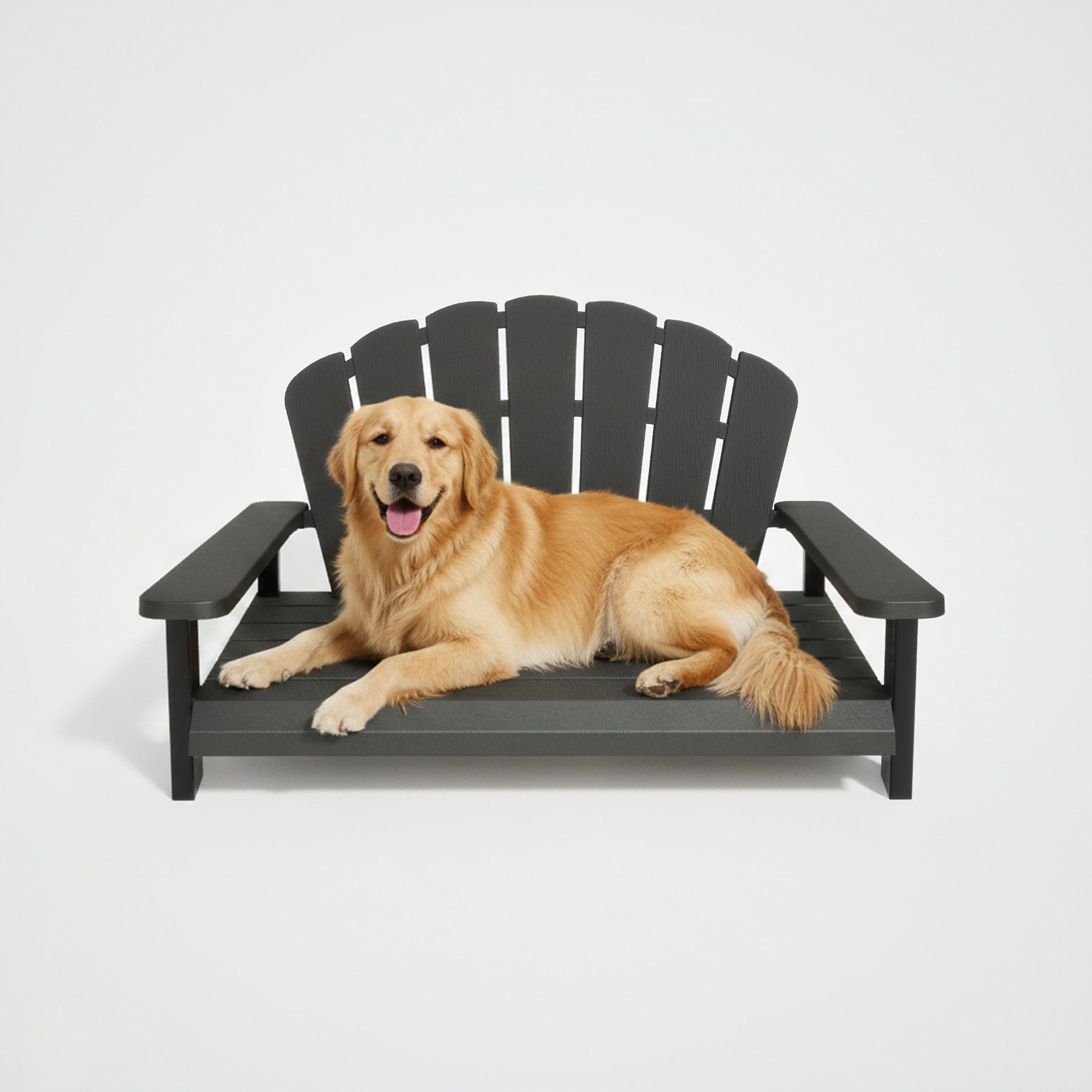 KAMABOKO Indoor & Outdoor Heat Shield Cooling Elevated Dog Bed House, Black