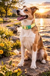 Parisian Pet Pineapples Dog & Cat Leash, 4-ft long, 0.75-in wide slide 2 of 4