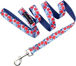 Parisian Pet Hibiscus Dog & Cat Collar, Blue, Large: 18 to 26-in neck, 1-in wide slide 2 of 4