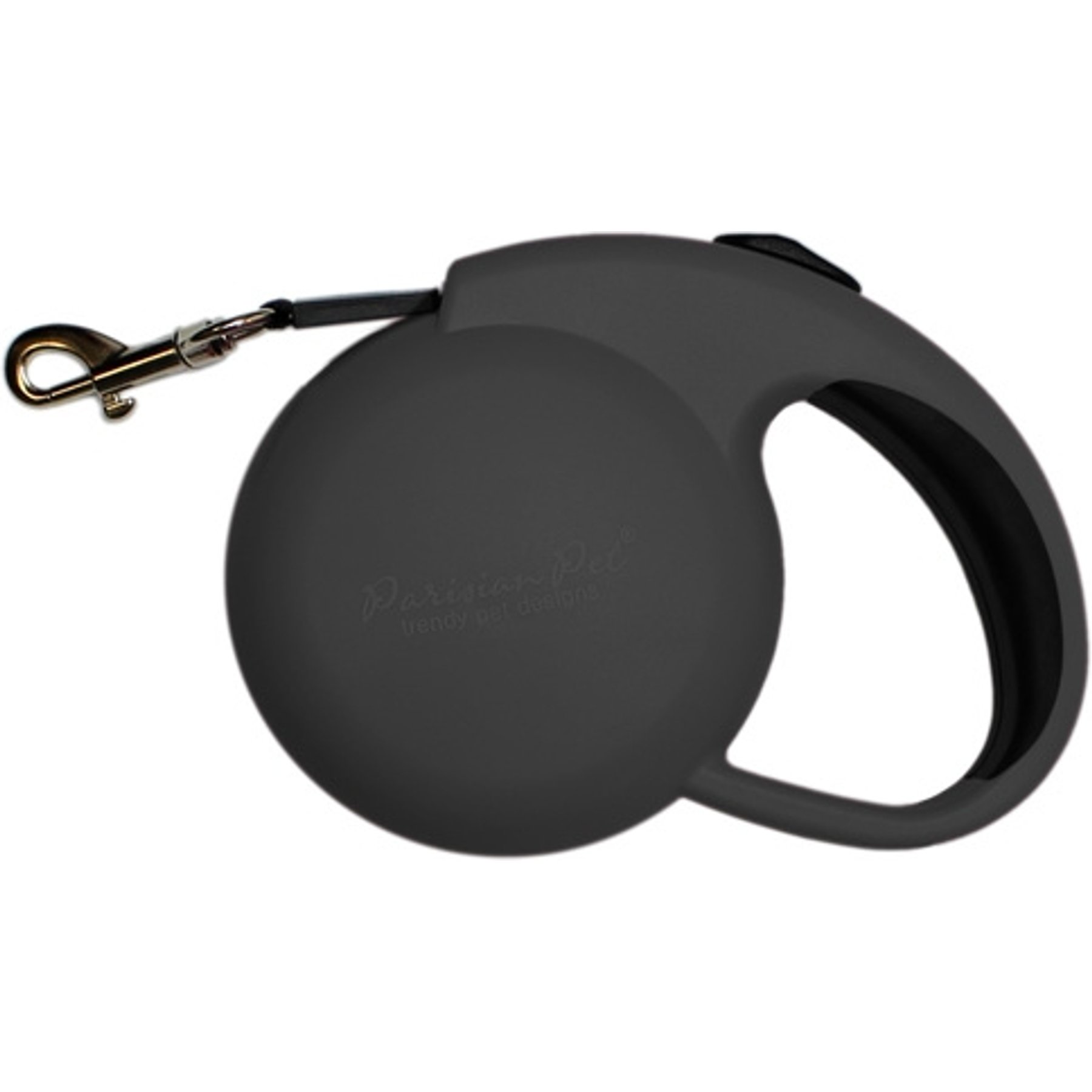 Parisian Pet Mini Retractable Dog & Cat Leash, Black, 10-ft long. 0.5-in wide