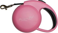 Parisian Pet Mini Retractable Dog & Cat Leash, Pink, 10-ft long. 0.5-in wide