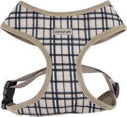 Parisian Pet Freedom Adjustable Dog Harness, Khaki Plaid, X-Large: 18 to 25-in chest