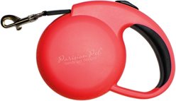 Parisian Pet Mini Retractable Dog & Cat Leash, Red, 10-ft long. 0.5-in wide