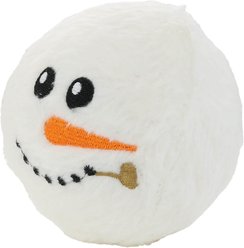 Mighty Ball Snow Squeaky Plush Dog Toy, White, Small slide 2 of 5