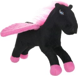Mighty Jr Liar Pegasus Squeaky Plush Dog Toy, Black/Pink slide 2 of 5
