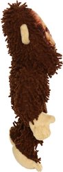 Mighty Jr Micro Bigfoot Squeaky Plush Dog Toy, Brown slide 2 of 5
