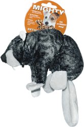 Mighty Jr Nature Beaver Squeaky Plush Dog Toy, Brown