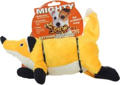 Mighty Jr Nature Fox Squeaky Plush Dog Toy, Orange