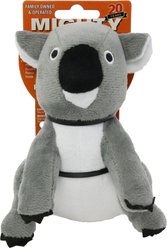 Mighty Jr Safari Koala Squeaky Plush Dog Toy, Grey